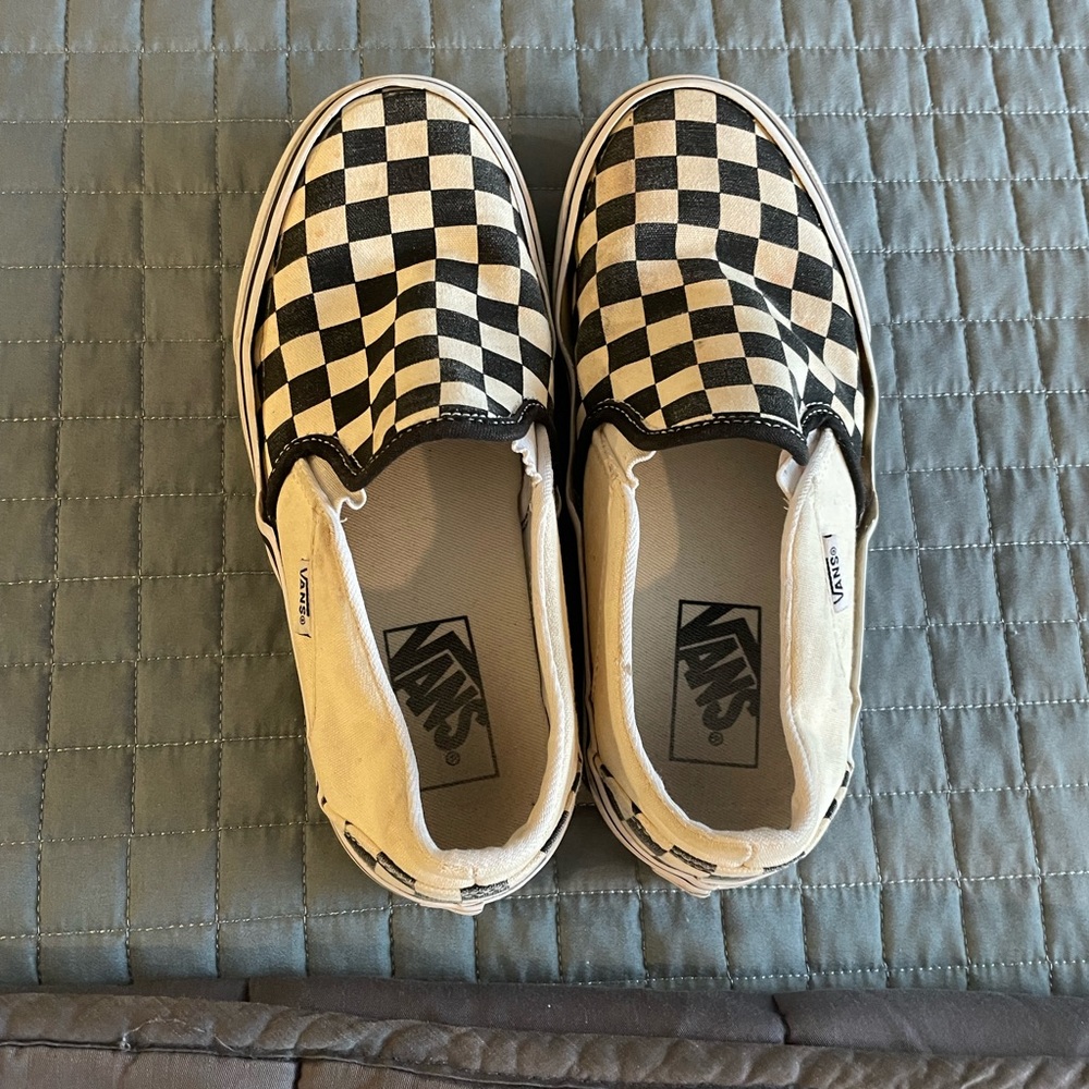 Vans, checkered, womens size 6.5 (about size 5 kids)